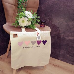 ساک پارچه ای طرح قلب - حصولی از پاتد